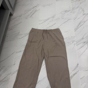 H&M Tan Sweatpants Relaxed Fit Joggers